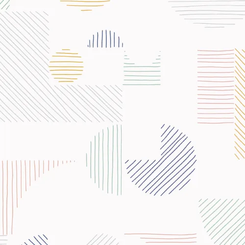 Pastel Abstract Geometric Lines Repeat Pattern Wallpaper