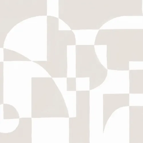 Beige Scandi Abstract Geometric Mural
