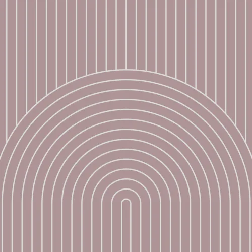 Mauve Geometric Thin Striped Loop Repeat Pattern Wallpaper