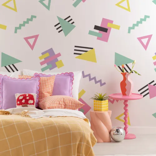 Geometric 90s Wallpaper Mural