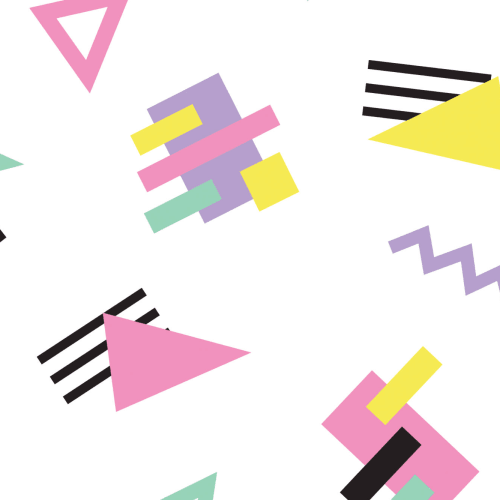 Geometric 90s Wallpaper Mural