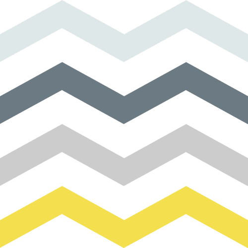 Mural Papel Pintado Chevron Amarillo y Gris