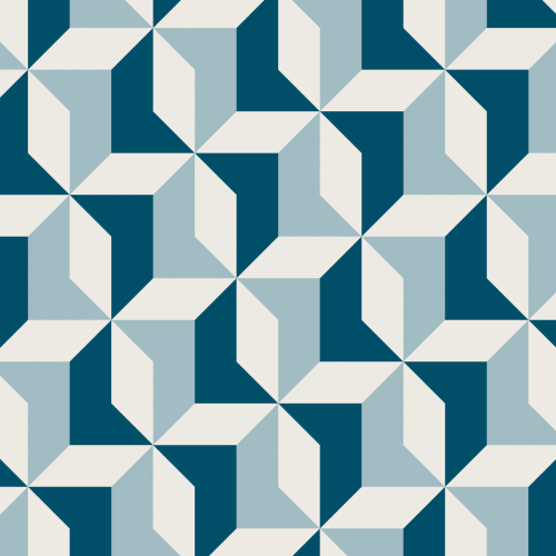 Mural de papel de parede geométrico abstrato azul