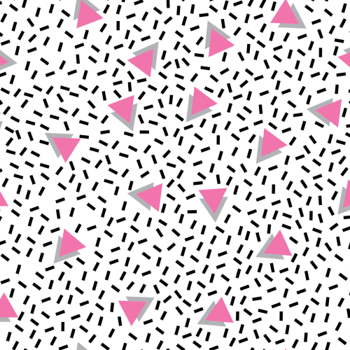 Pink Modern Triangle Wallpaper Mural
