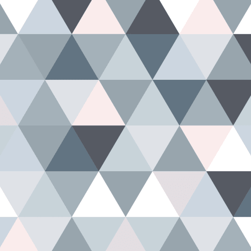 Carta da Parati Geometrica a Triangoli Grigi e Rosa