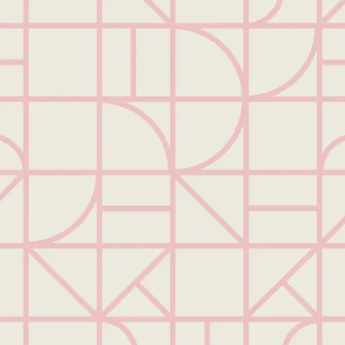 Moderne Geometrische Mustertapete mit Rosa Vierecken