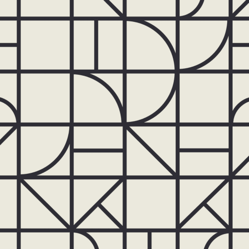 Monochrome Modern Geometric Grid Repeat Pattern Wallpaper