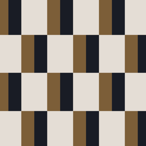 Mustard and Navy Bauhaus Geometric Retro Repeat Pattern Wallpaper