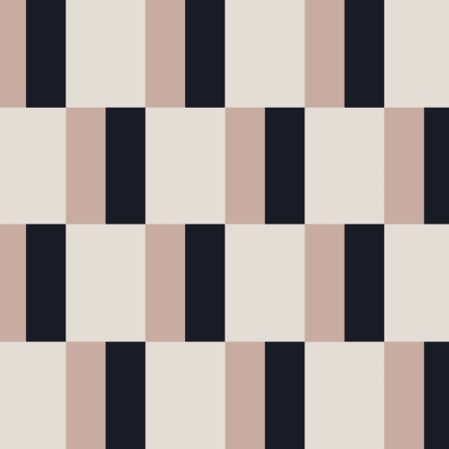 Pink og Navy Moderne geometrisk Bauhaus-mønster med gentagelser Tapet