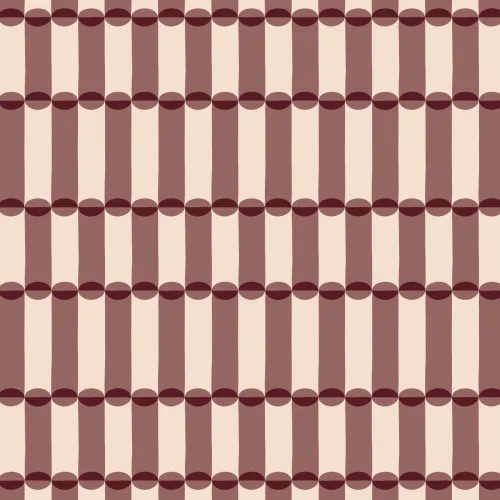 Bourgondisch Retro Geometrisch Patroon Muurschildering