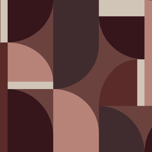 Wine Red Geometric Arch Contemporary Statement Mural