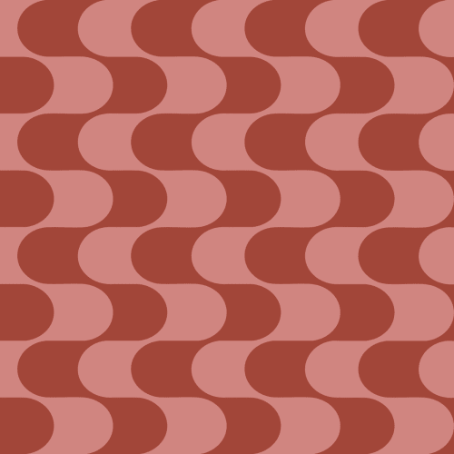 Red And Pink Retro Geometric Pattern Mural
