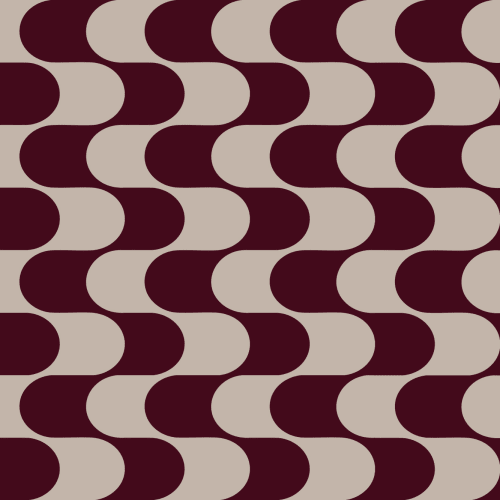 Burgundy Golfpatroon Geometrische Feature Muurschildering