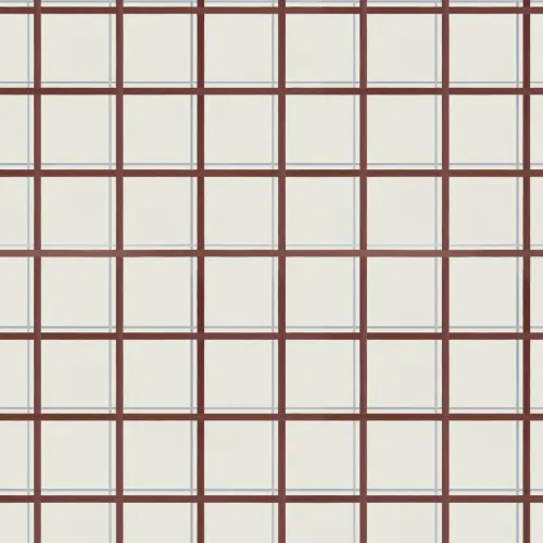 Papier peint panoramique à motif géométrique tattersall brun pour espaces modernes
