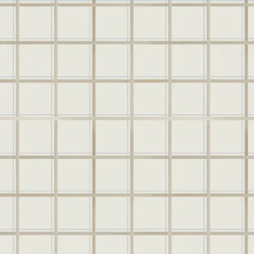 Neutral Checkered Tattersall Pattern Wall Mural