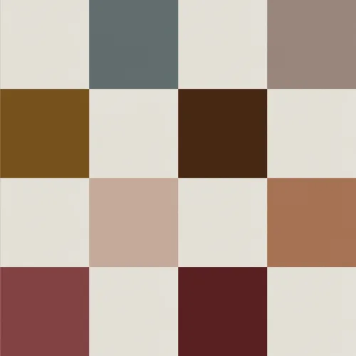 Veelkleurige chique geometrische muurschildering met ruitpatroon