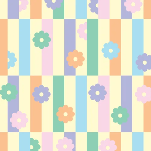 Elizabeth Olwen Flower Shift Pastel Mural
