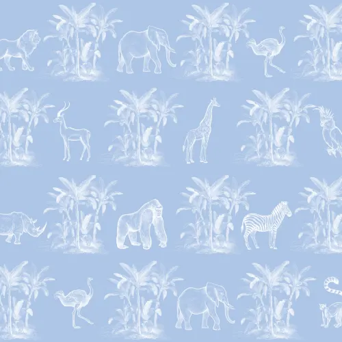 Toile de La Jungle Vintage Explorer Wallpaper Mural