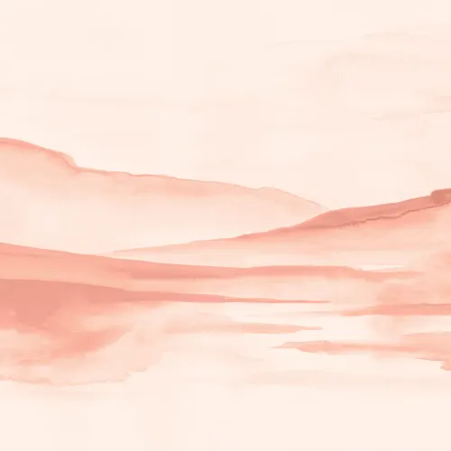 Sunset Watercolor Desert Landscape Wallpaper Mural
