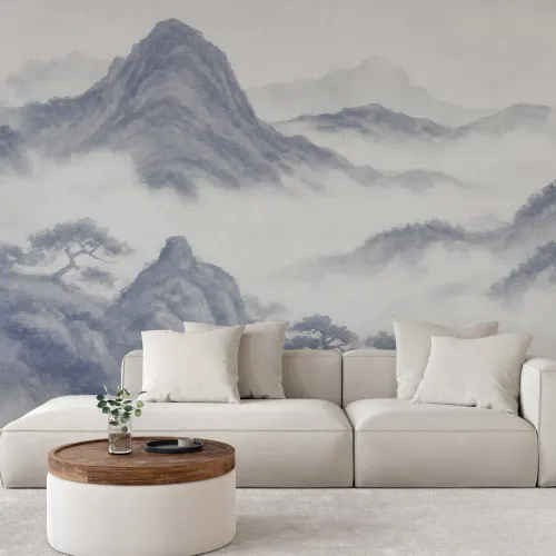 Indigo Mountain Landscape Baggrund