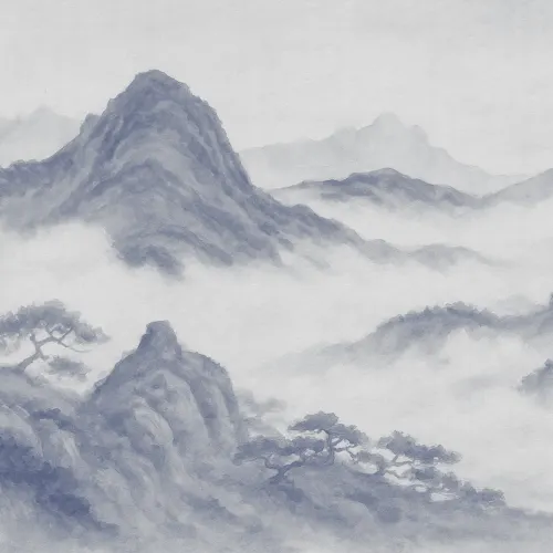 Indigo Mountain Landscape Baggrund