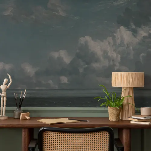 Navy John Constable Seascape Painting Mural