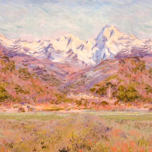 Pink Matisse Meadow Painting Mural