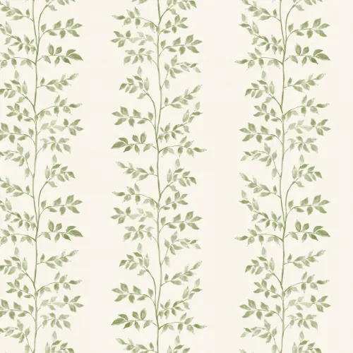 Green Leaf Pattern Botanical Wallpaper Mural