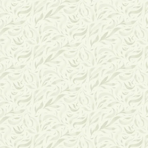 Papier peint vert aquarelle feuilles flottantes