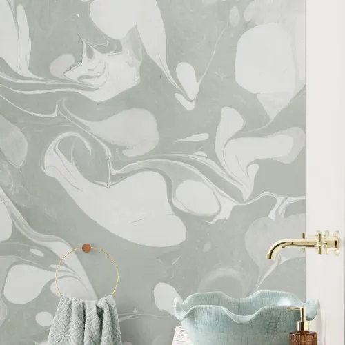 Fototapeta marmurkowa Swish Sage