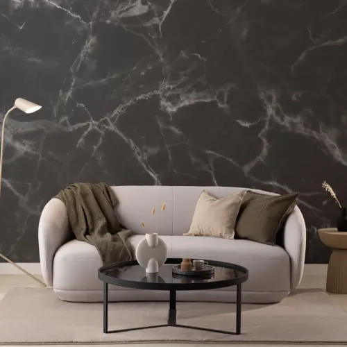 Black Marble Wallpaper Mural