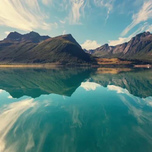 Norjan Fjord kuvatapetti