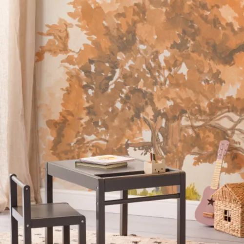 Autumn Oak Tree Wallpaper Mural