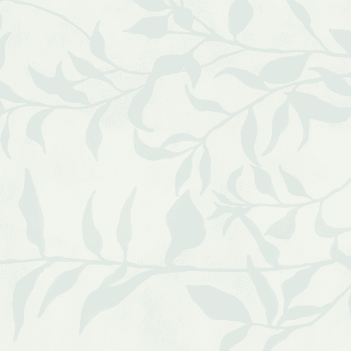 Blue Olive Tree Branch Mural
