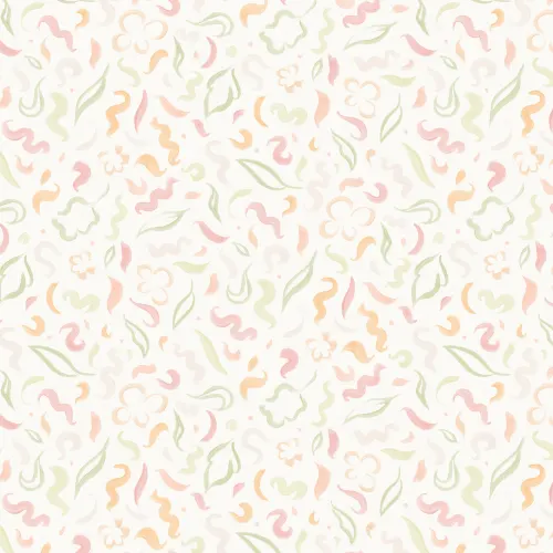 Papel pintado de Hojas de follaje abstracto rosa