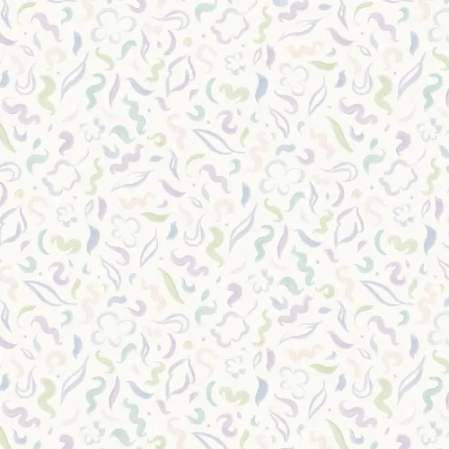 Lilac Abstract Foliage Leaves Wallpaper
