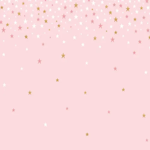 Mural de papel de parede Falling Pink Stars