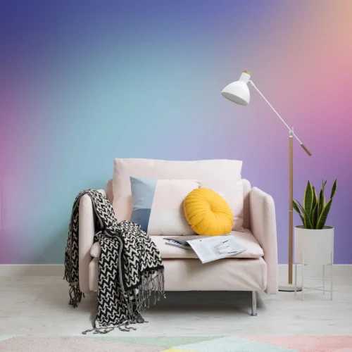 Purple Bright Gradient Wallpaper Mural