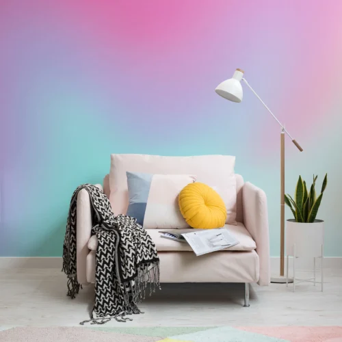 Pink Bright Gradient Wallpaper Mural