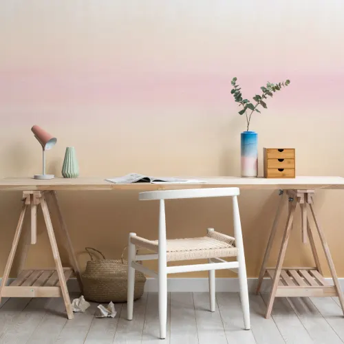 Sunset Tones Ombre Watercolor Wallpaper Mural