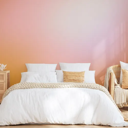 Orange and Pink Ombre Wallpaper Mural