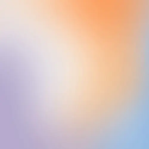 Blue, Orange and Lilac Ombre Wallpaper Mural