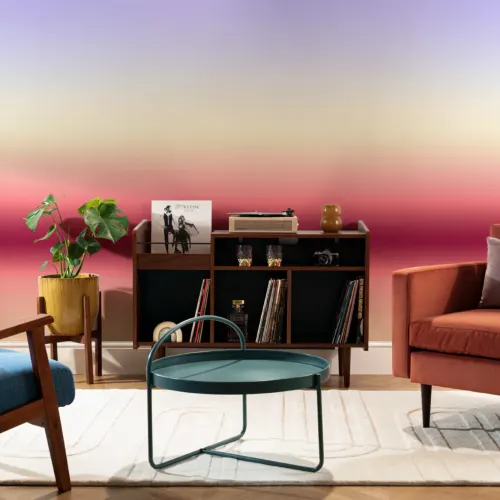 Multicolor Ombre Futuristic Horizon Wall Mural