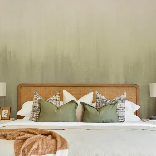 Muted Green Textured Ombre Atmosphere Wall Mural