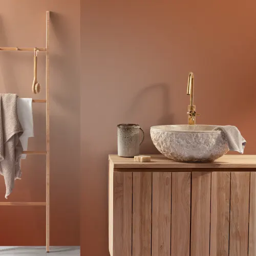 Mural de parede multicolor suave Warm Emberstone Ombre