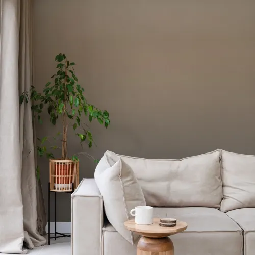 Beige minimalistisk ombre-fototapet for rolige rom