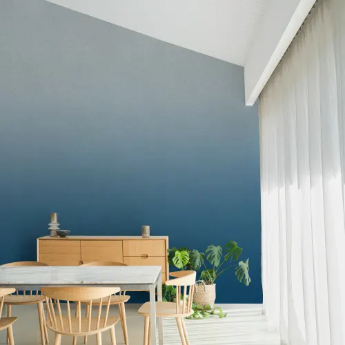 Blue Gradient Ombre Modern Art Mural