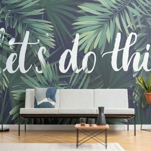 Mural de papel de parede motivacional 'Lets Do This' (Vamos fazer isto)