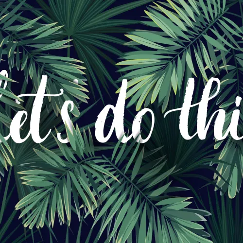 Mural de papel de parede motivacional 'Lets Do This' (Vamos fazer isto)