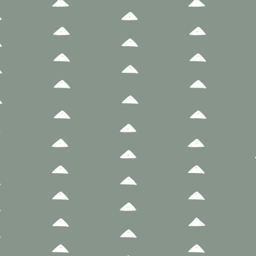Donkergroen Minimal Driehoek Herhaal Patroonbehang